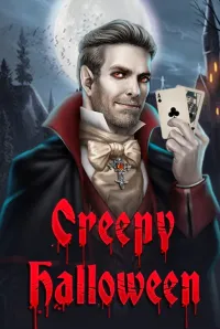 creepy halloween slot logo